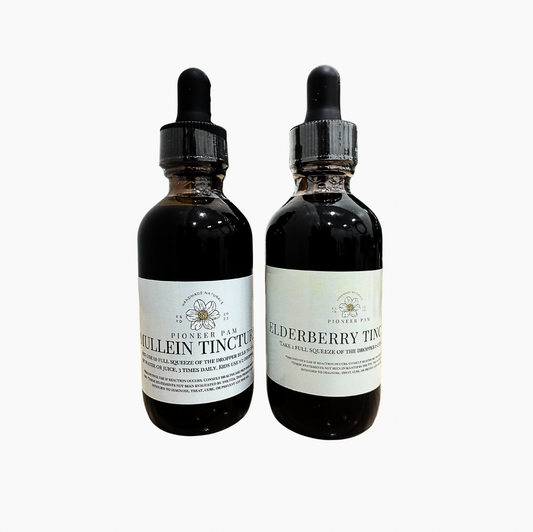 Dynamic Tincture Duo: Immune & Respiratory Support- Elderberry + Mullein Tincture