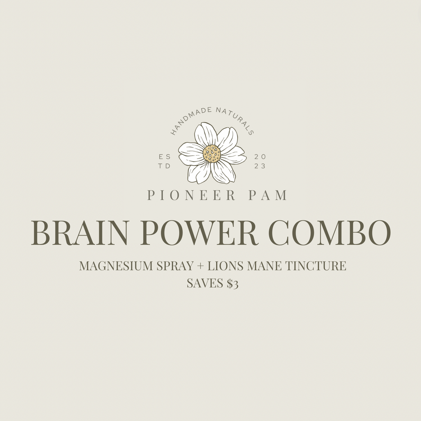 BRAIN POWER COMBO: Lions Mane Tincture + Magnesium Spray