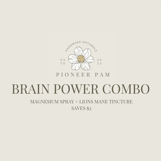 BRAIN POWER COMBO: Lions Mane Tincture + Magnesium Spray