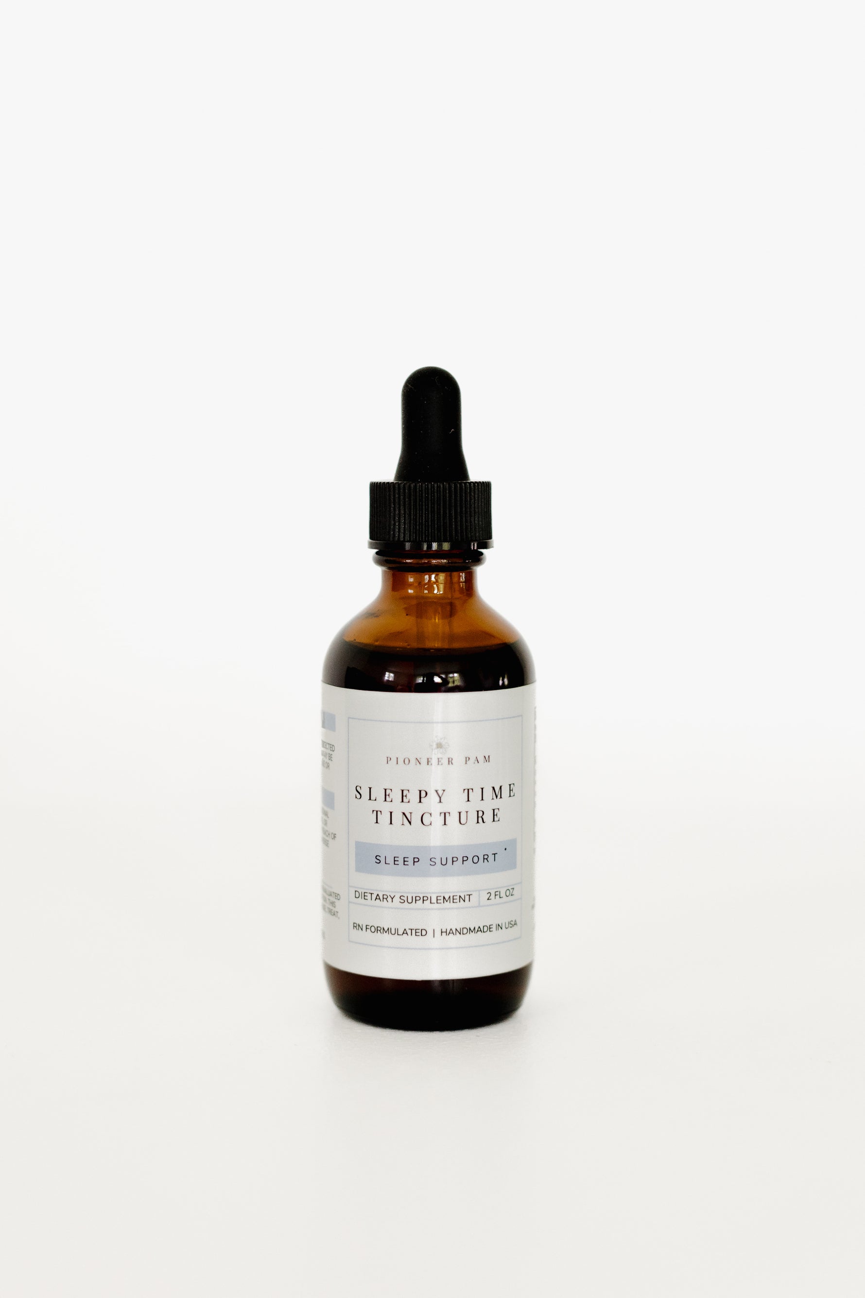 Pioneer Pam Sleepy Time Tincture bottle with dropper, sleep and relaxation support dietary supplement, 2 fl oz