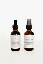 Pioneer Pam Lion's Mane Tincture and Magnesium Oil Spray bottles side by side, Brain Power Combo